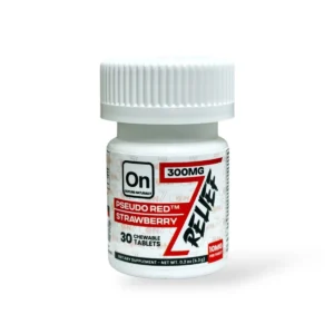 On7 Pseudo Red Relief Tablets Strawberry 10mg Per Tablet